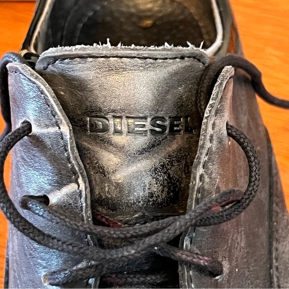 Diesel blue-gray low leather sneakers size 39 (US 8.5) - Picture 3 of 14